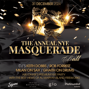 NYE Masquerade Party at Rosewood Abu Dhabi New Years Eve Events